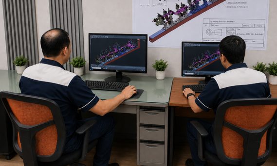 ทีมออกแบบ CAD บริษัท ไทยนิตโชอิ